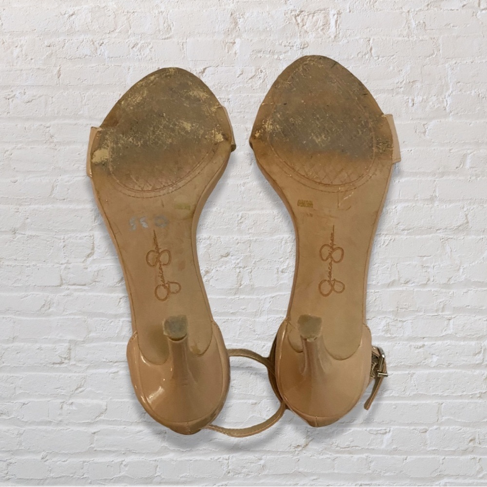 Jessica Simpson Nude Ankle Strap Heels - Picture 5 of 5